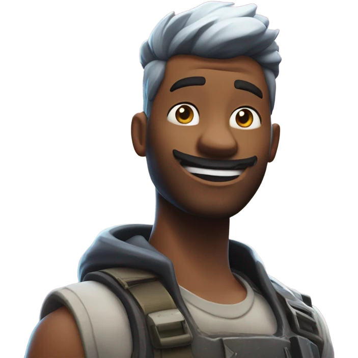 un chico decienso “pinta un fortnite” emoji