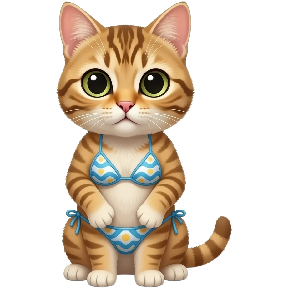 cat in bikini emoji