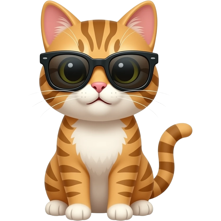 Cat wearing sunglasses emoji