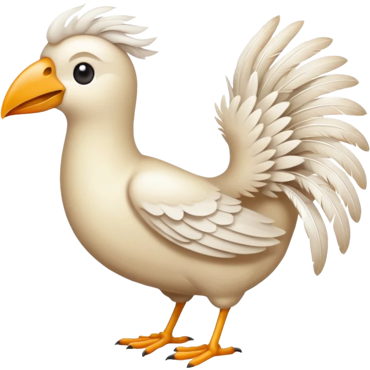 genera un emoji de una paloma comiendo migajas de pan emoji