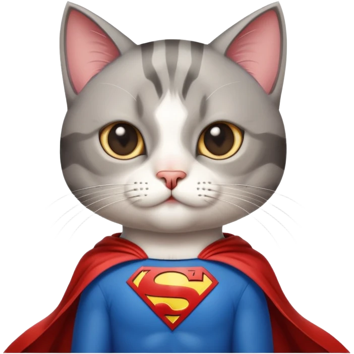 Cat superman  emoji
