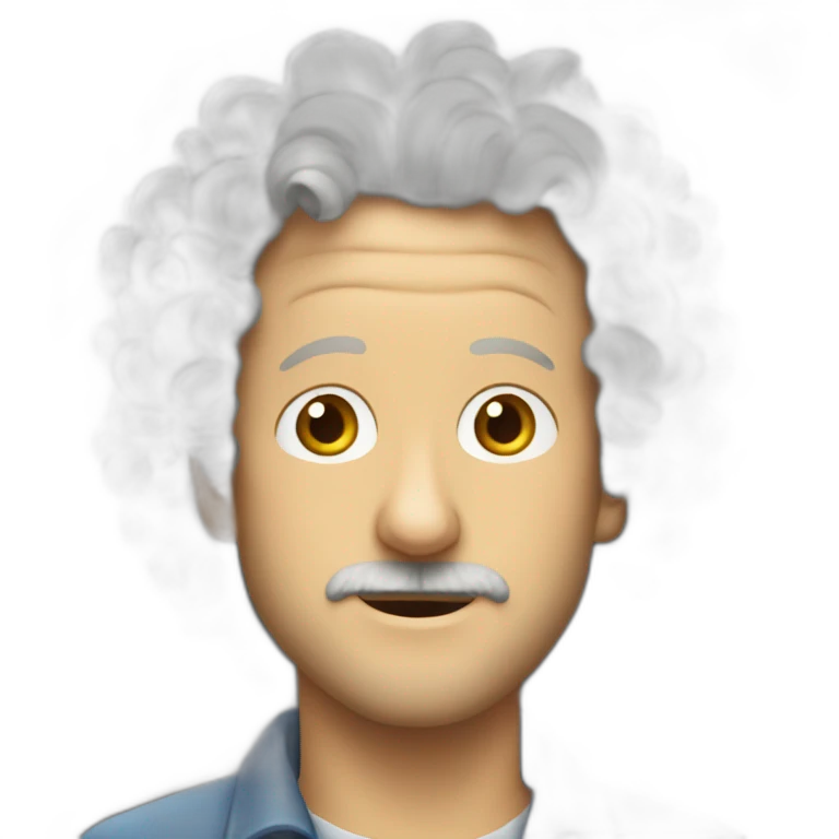 Daniel Stern with curly hair emoji