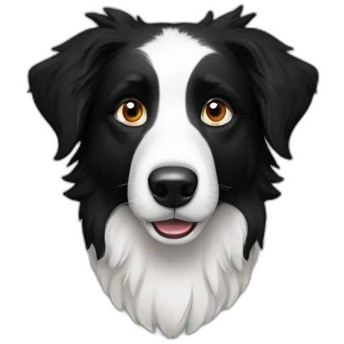 a Border collie in game of thones emoji