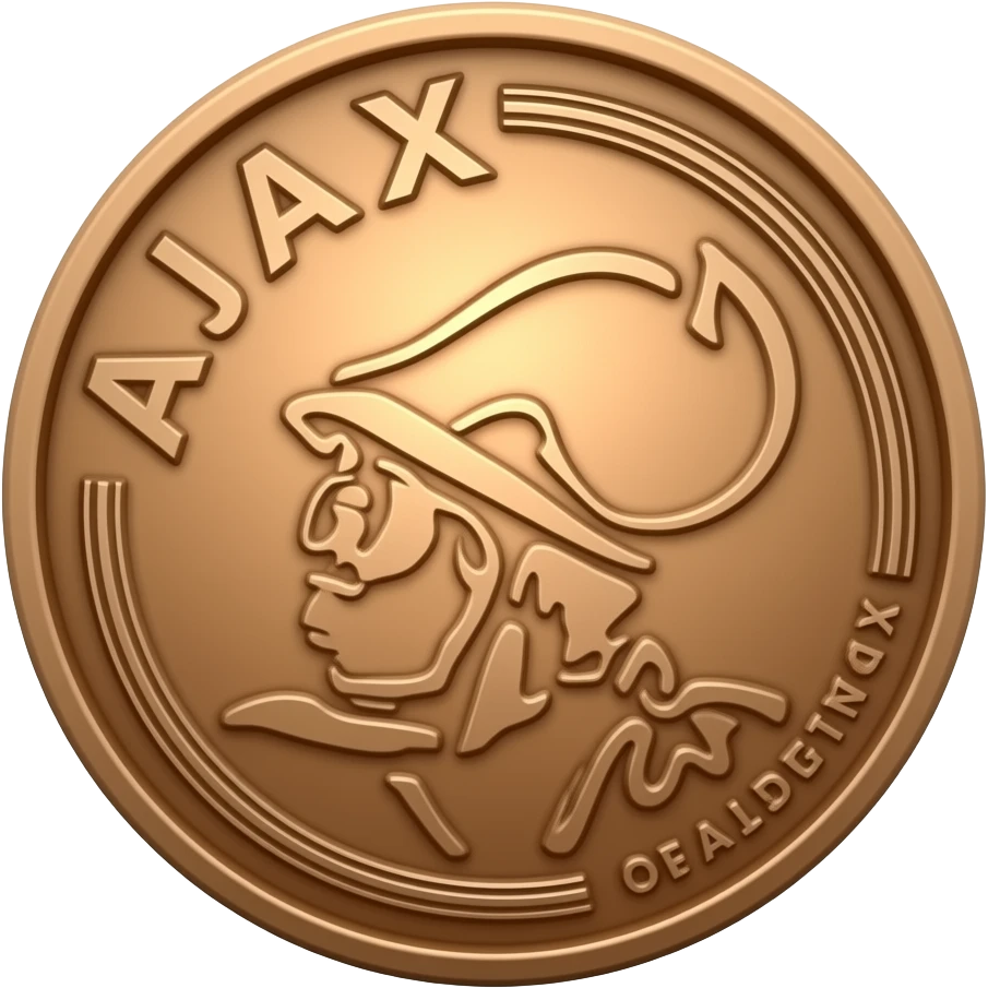 faça uma medalha de bronze com o “AJAX” inspirado na grécia antiga emoji