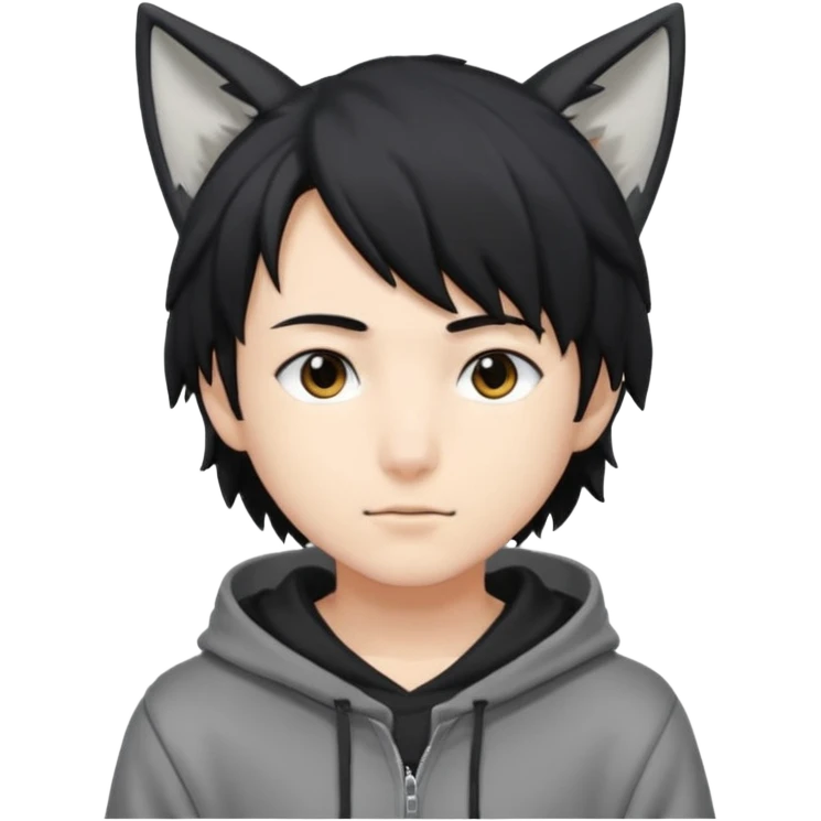 Wolf Anime Boy emoji