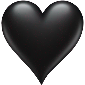 black heart emoji