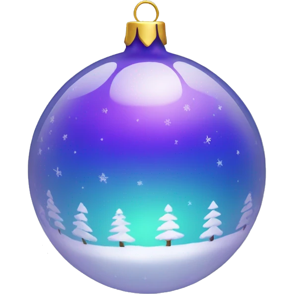 Glass sphere Christmas  emoji