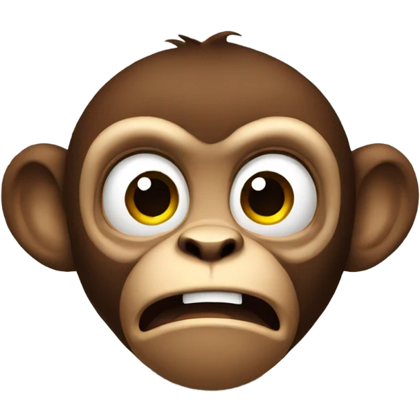 Scared monkey emoji