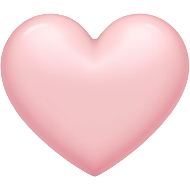 pastel light pink heart emoji