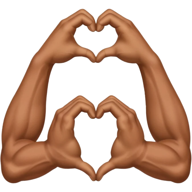 Two biceps making a heart emoji