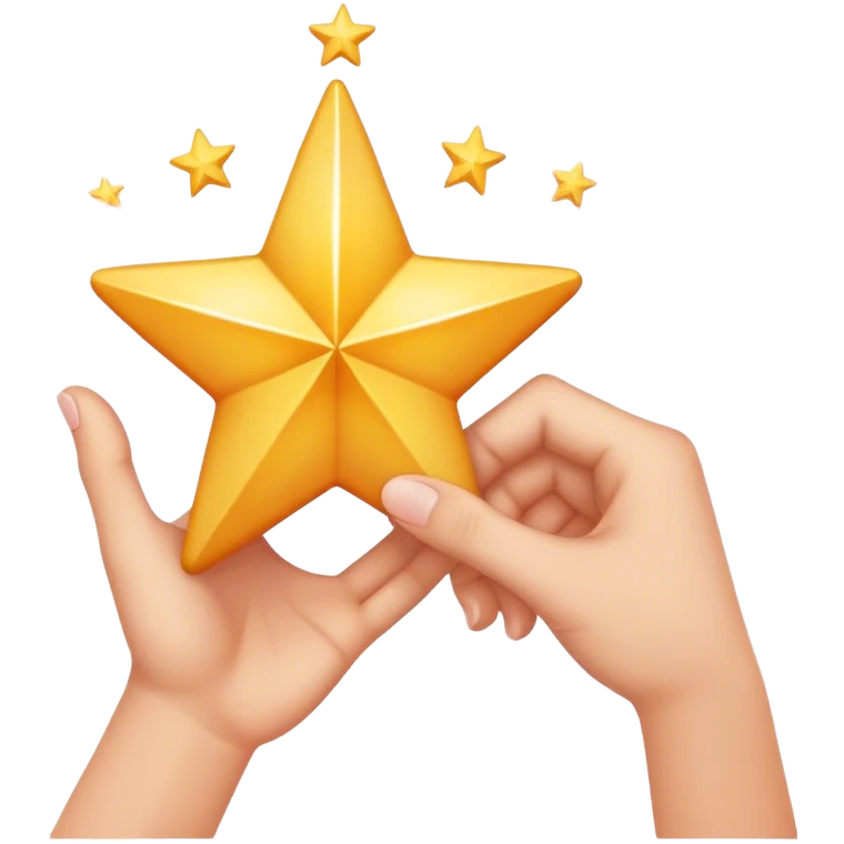 grabbing a dream star with your hand  emoji