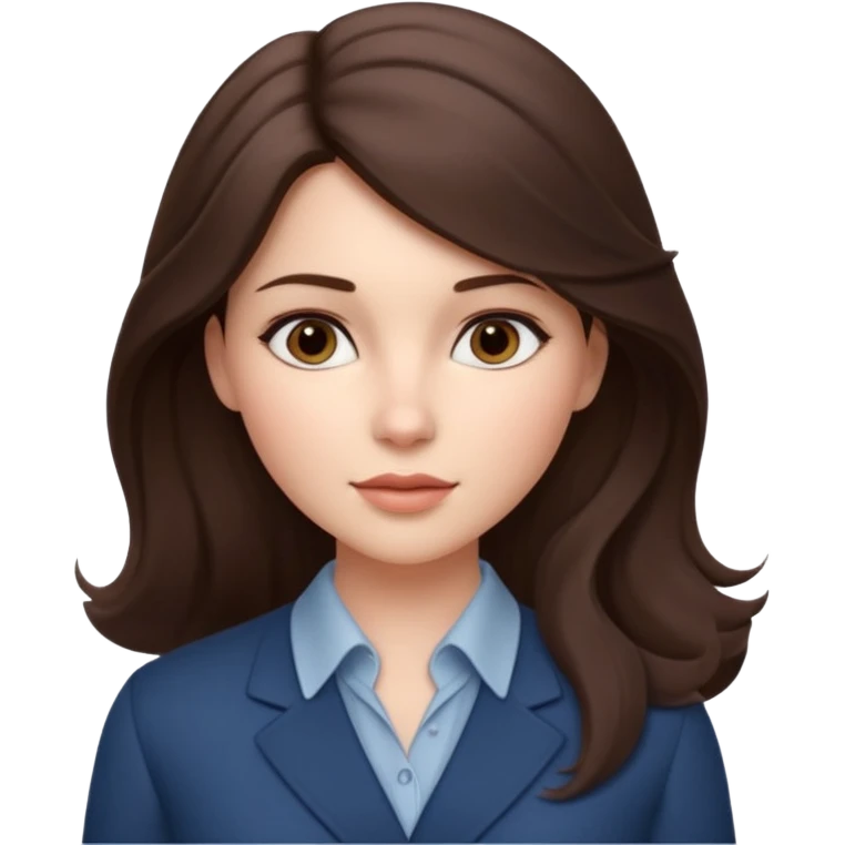 Cinematic Realistic Woman Work, depicted with lifelike skin texture, subtle rosy undertones, and soft natural lighting that enhances the gentle contours of her face. Her intricately detailed brunette hair is elegantly styled , emoji