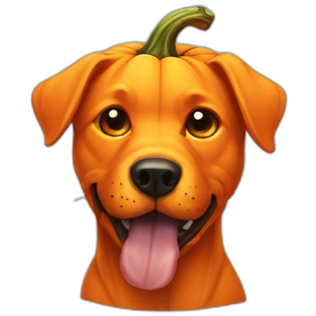 jack o lantern dog emoji