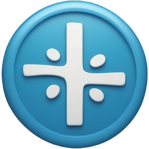 Circle shaped blue check mark  emoji