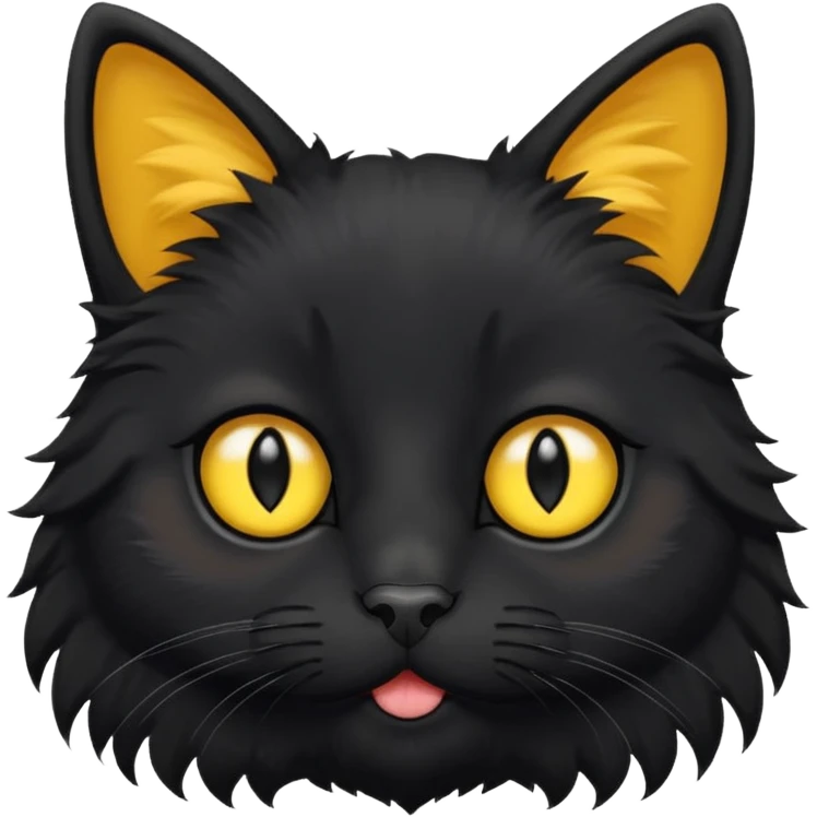 Cute black cat emoji
