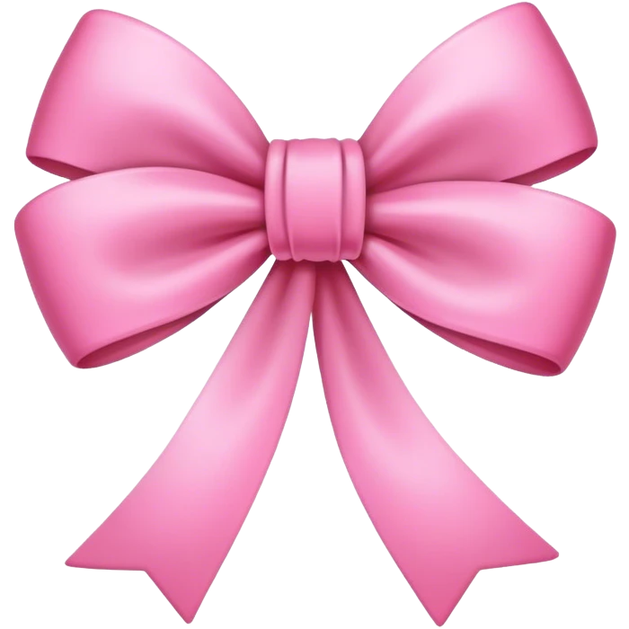 Cute pink bow emoji