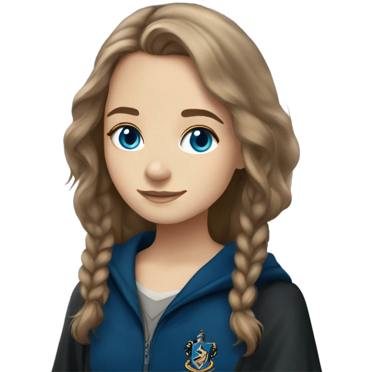 Harry Potter ravenclaw girl light brown hair blue eyes  emoji