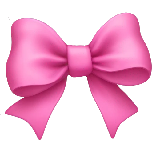 pink bow  emoji