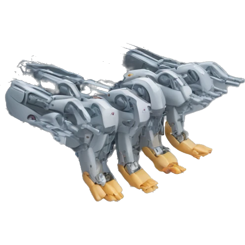 Robotic arms holding plates next to a restaurant grade dishwasher emoji