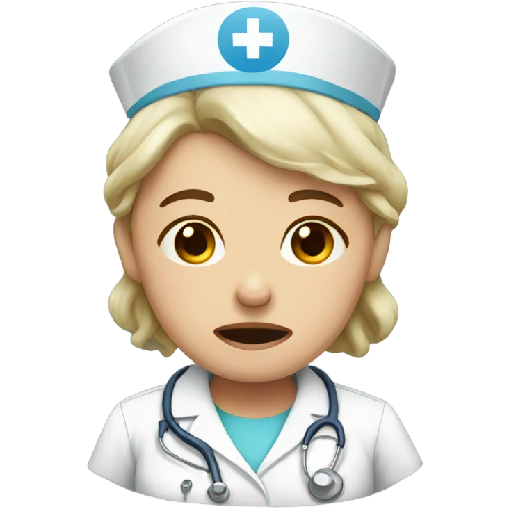 Nurse crying  emoji
