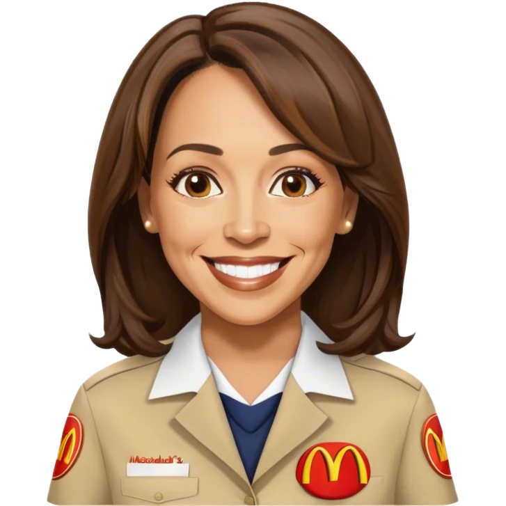 Kamala Harris working at Mcdonalds emoji