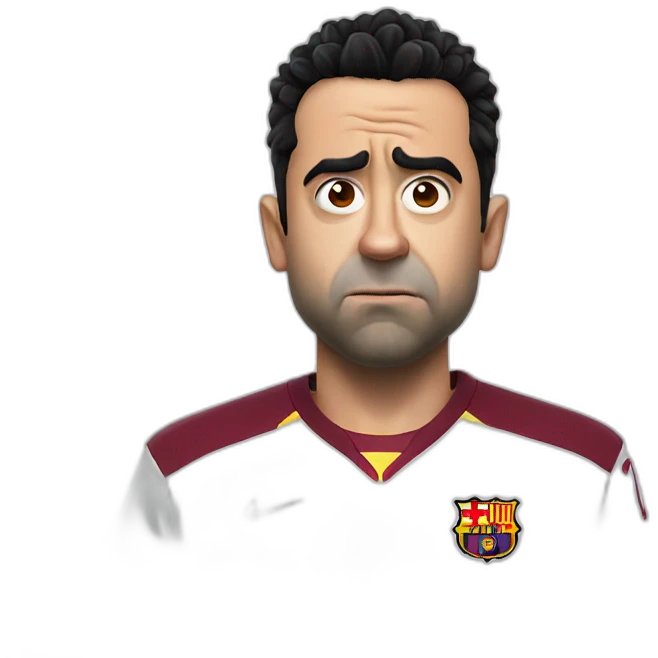 Xavi Hernandez not happy emoji