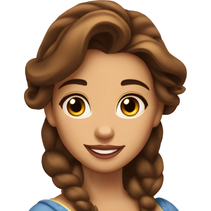 Belle beauty and the beast emoji