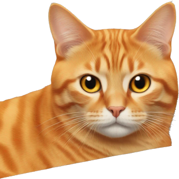 Orange cat in the car emoji