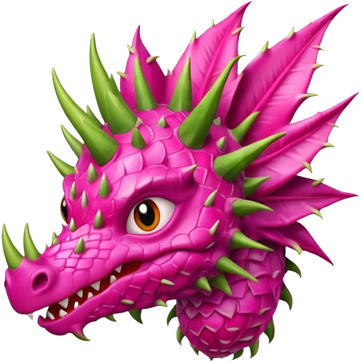 a dragon with the design of a dragon fruit emoji
