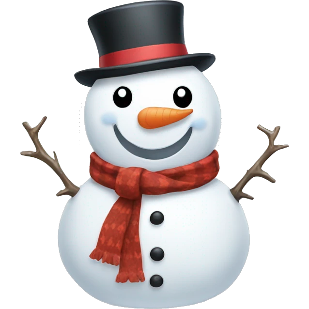 snowman with bow emoji
