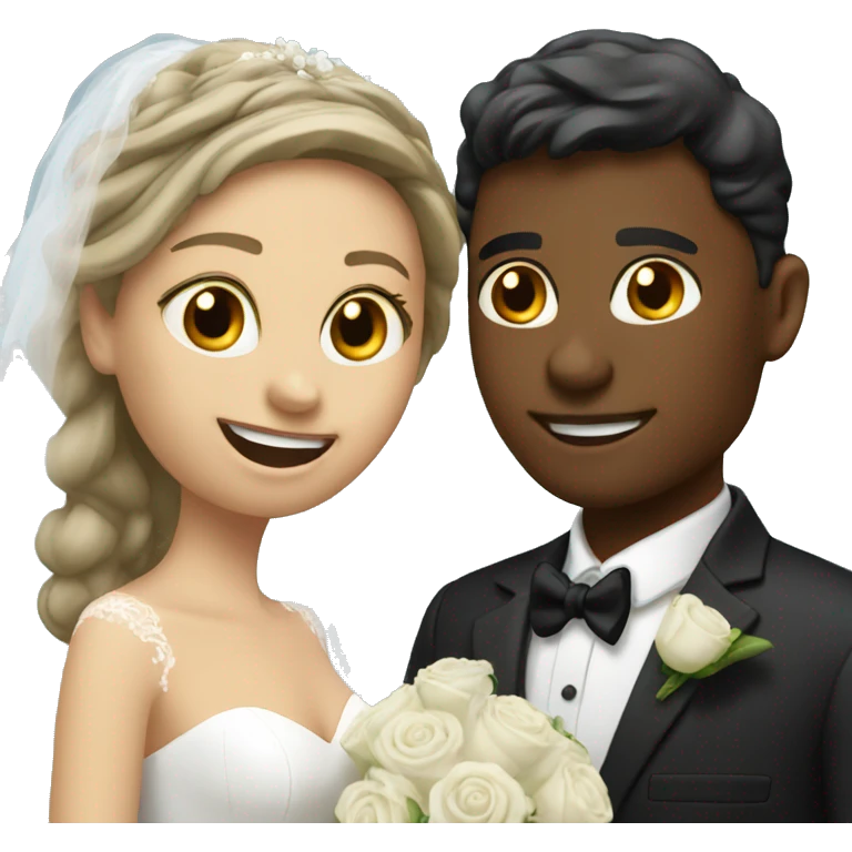 Bride and groom emoji