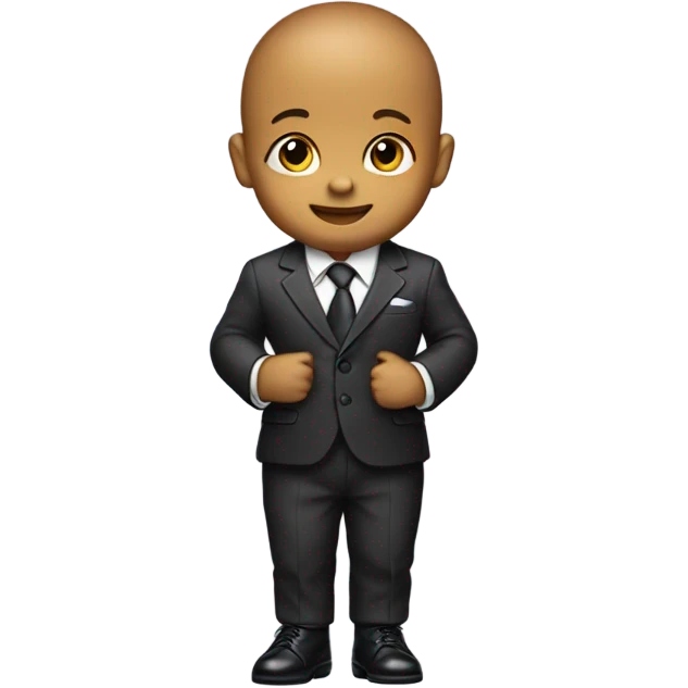 Baby in a suit emoji
