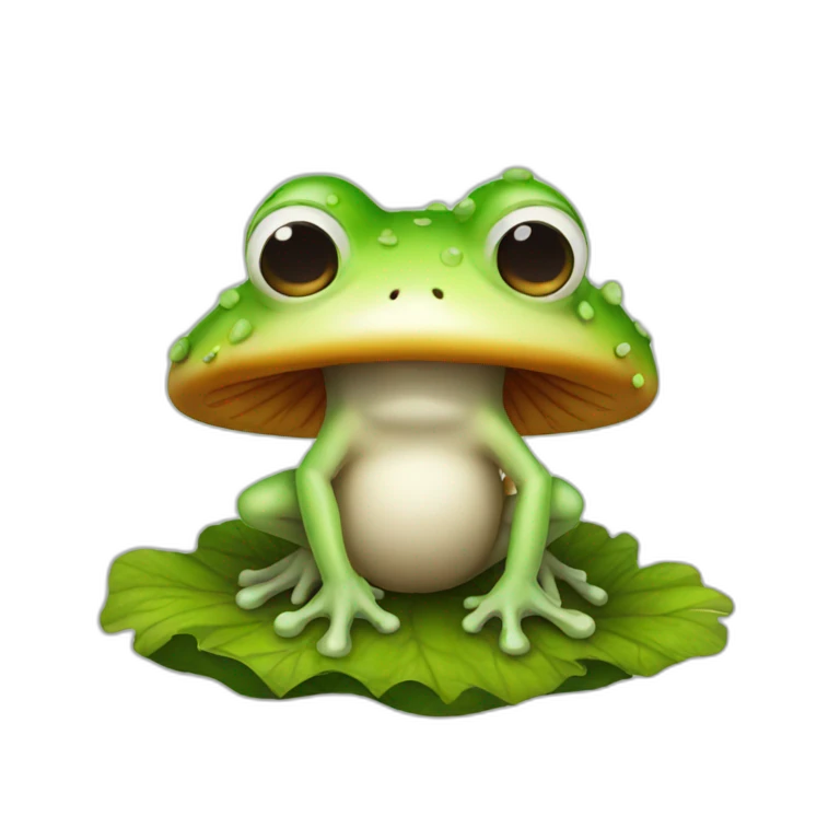 Mushroom frog emoji