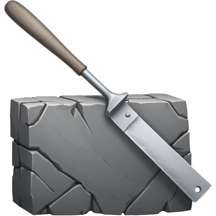 A primitive stone scraper with rough cutting surface.






 emoji