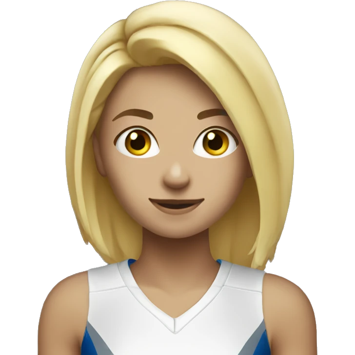 Short blonde girl volleyball emoji