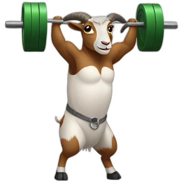 goat weight lifting emoji