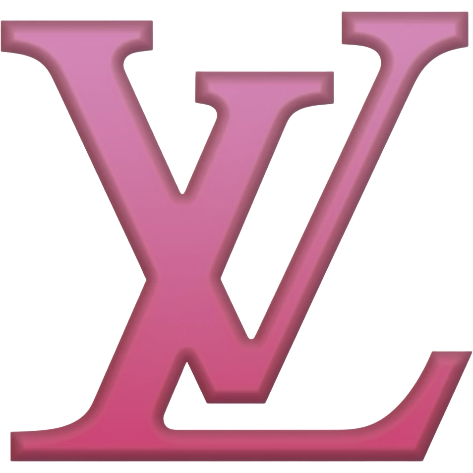 Louis Vuitton logo pink emoji