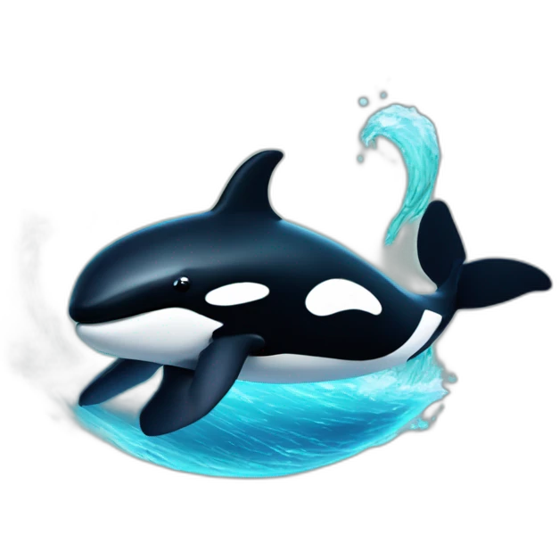 killer whale with earth powers emoji