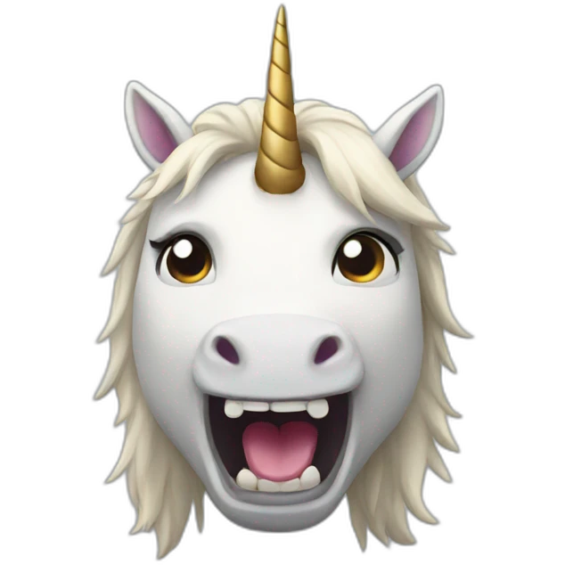Angry unicorn emoji