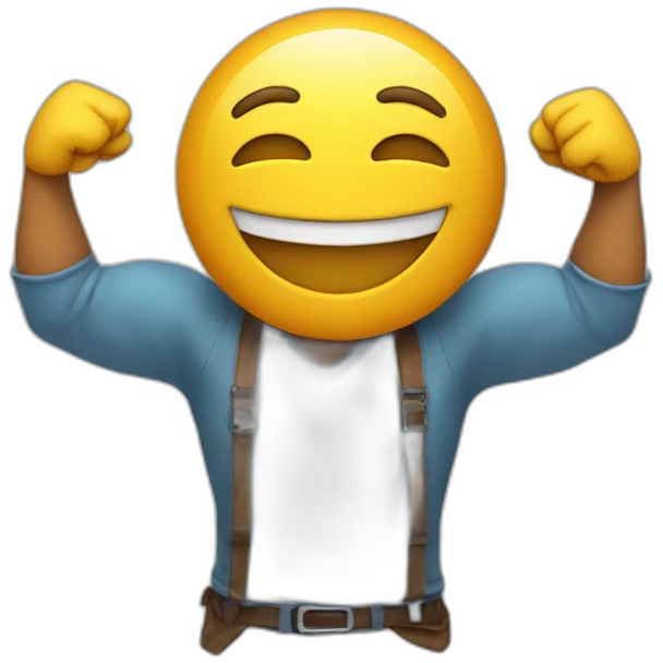 Smile with arms  emoji