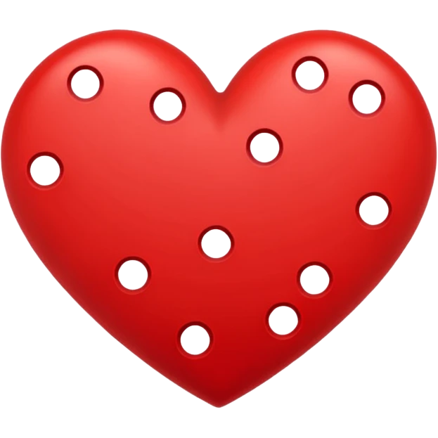 heart with a dotted double outline emoji