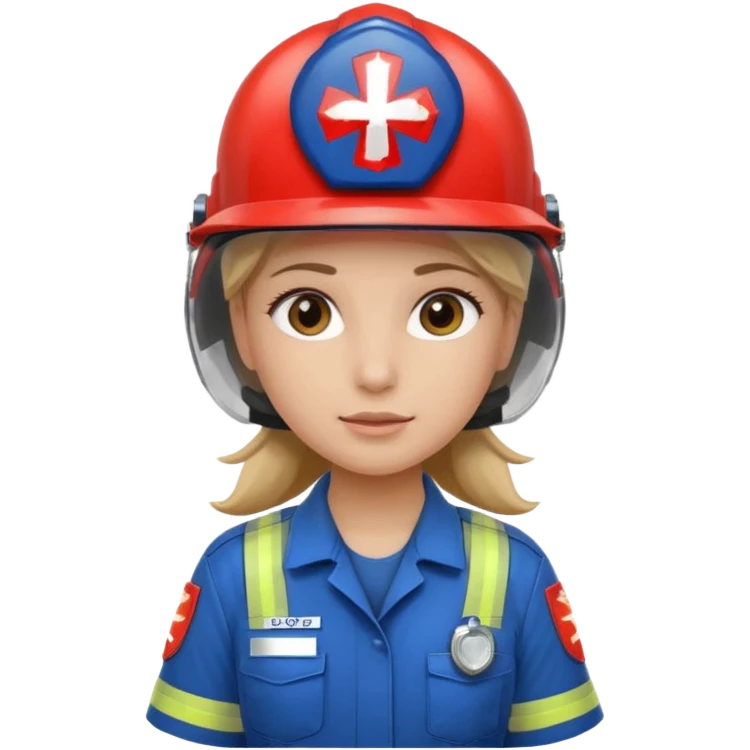 girl emergency worker emoji