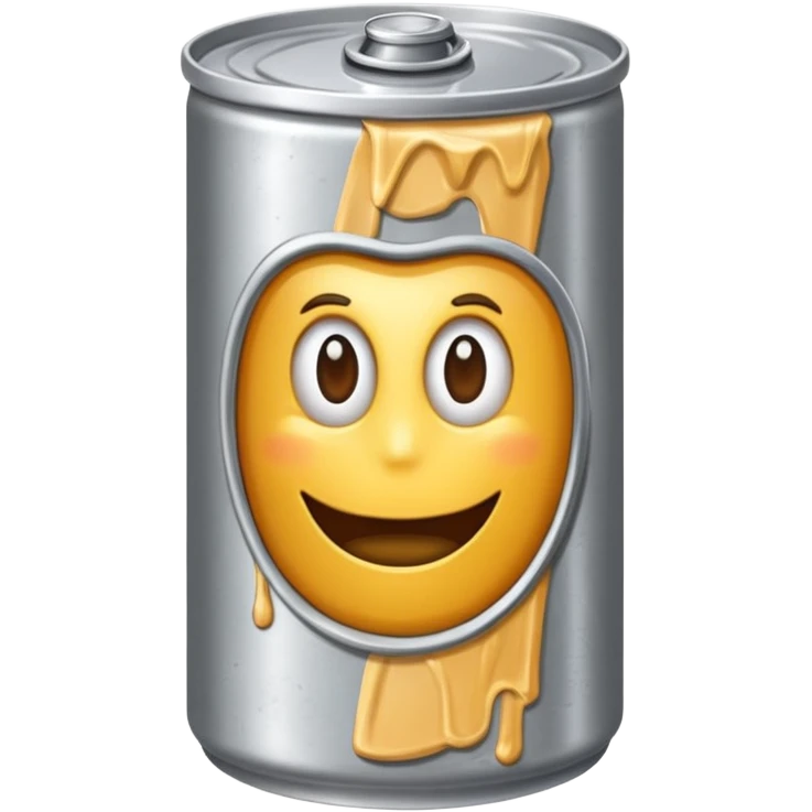 silver can of food emoji