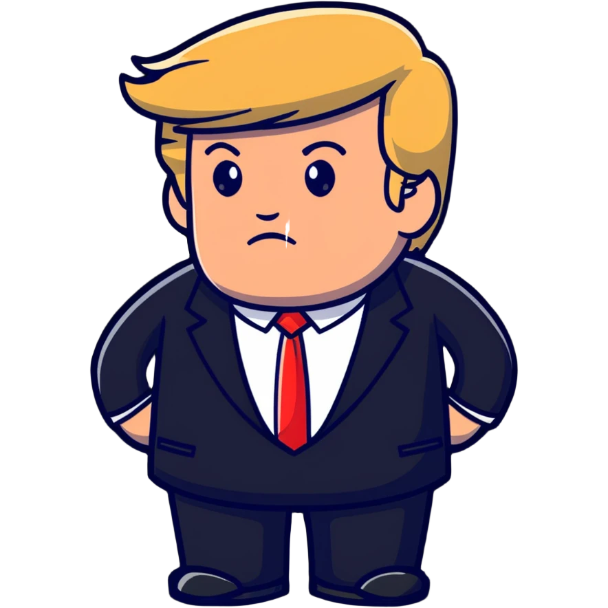 Trump with USA theme emoji