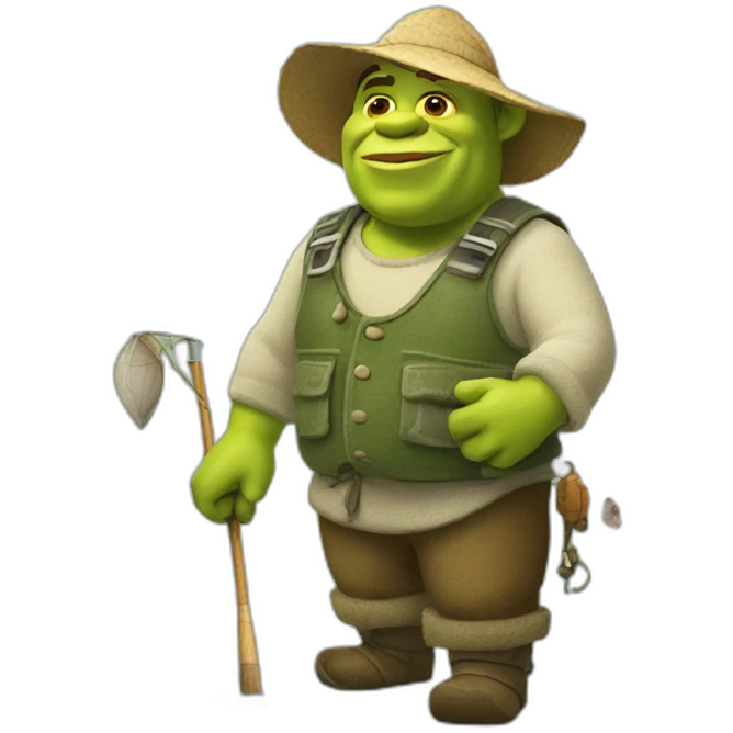 Shrek fisherman emoji