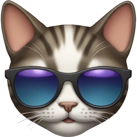 Cat with sunglasses emoji