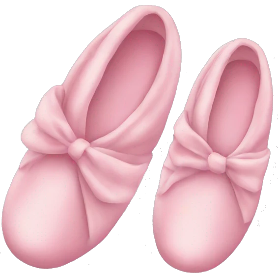 Light pink silk slippers and robe emoji