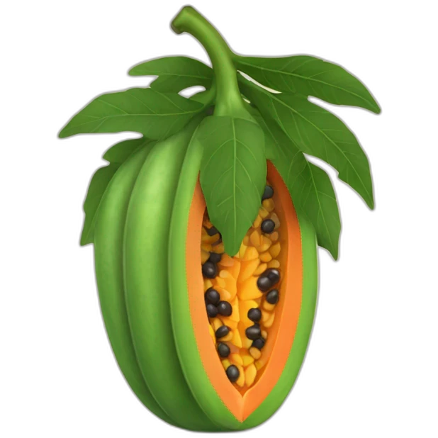 Papaya emoji