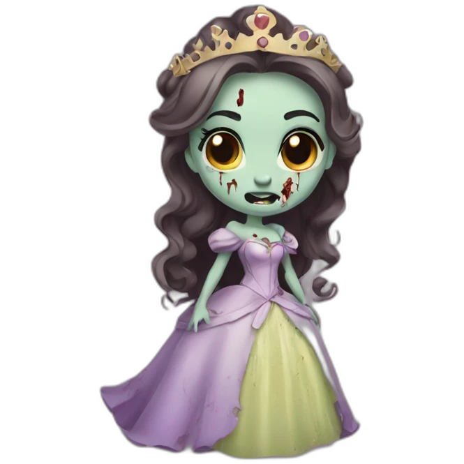 Zombie princess bell disney emoji