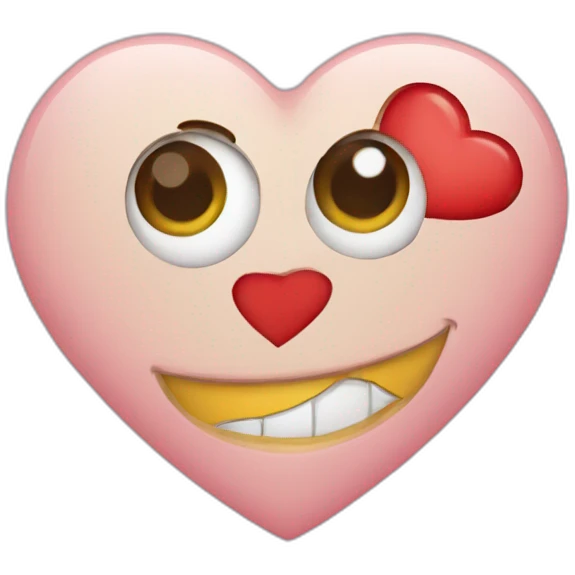 Corazón en boca emoji